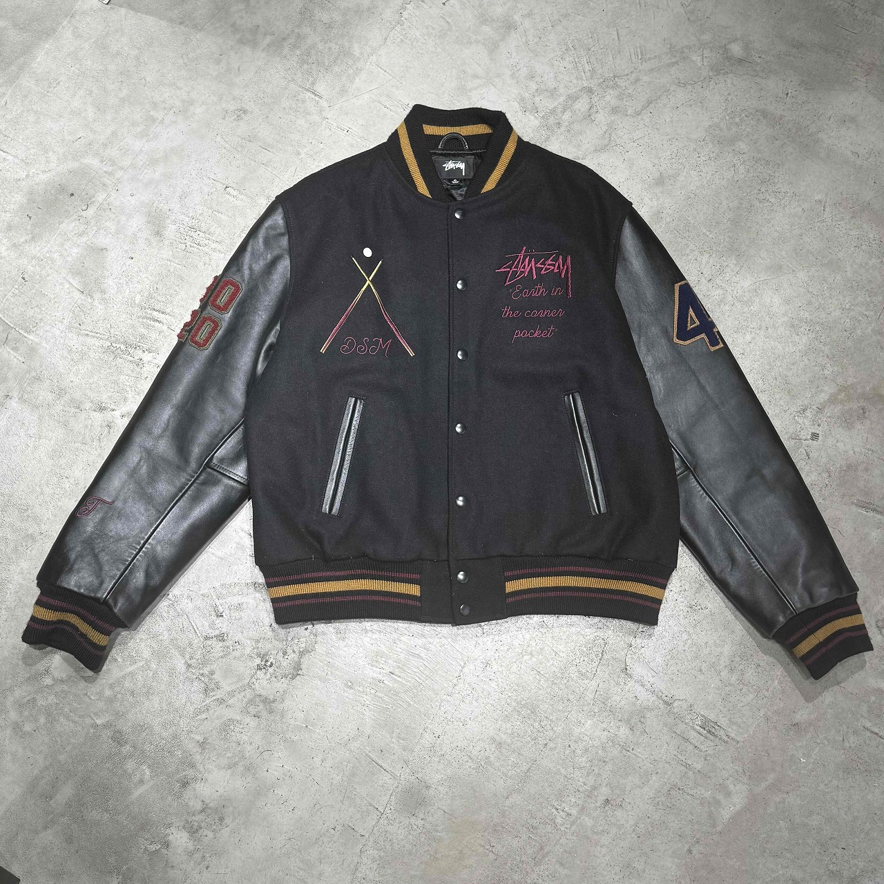 ジャケット・アウター STUSSY 22aw 8 BALL SUEDE BING JACKET Stussy 8 Ball Suede Bing Jacket 'Black' 115696