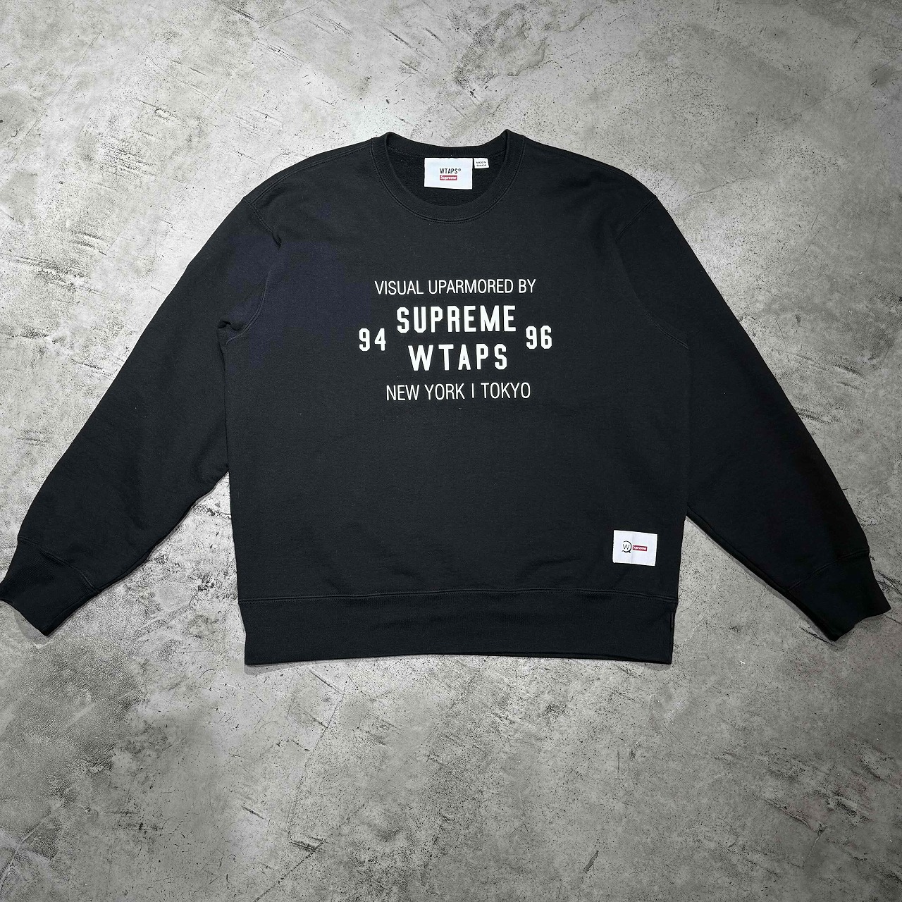 Supreme 21aw x WTAPS Crewneck "Black" Size-M シュプリーム ダブルタップス クルーネック スウェット 心斎橋店【中古】|union3 店