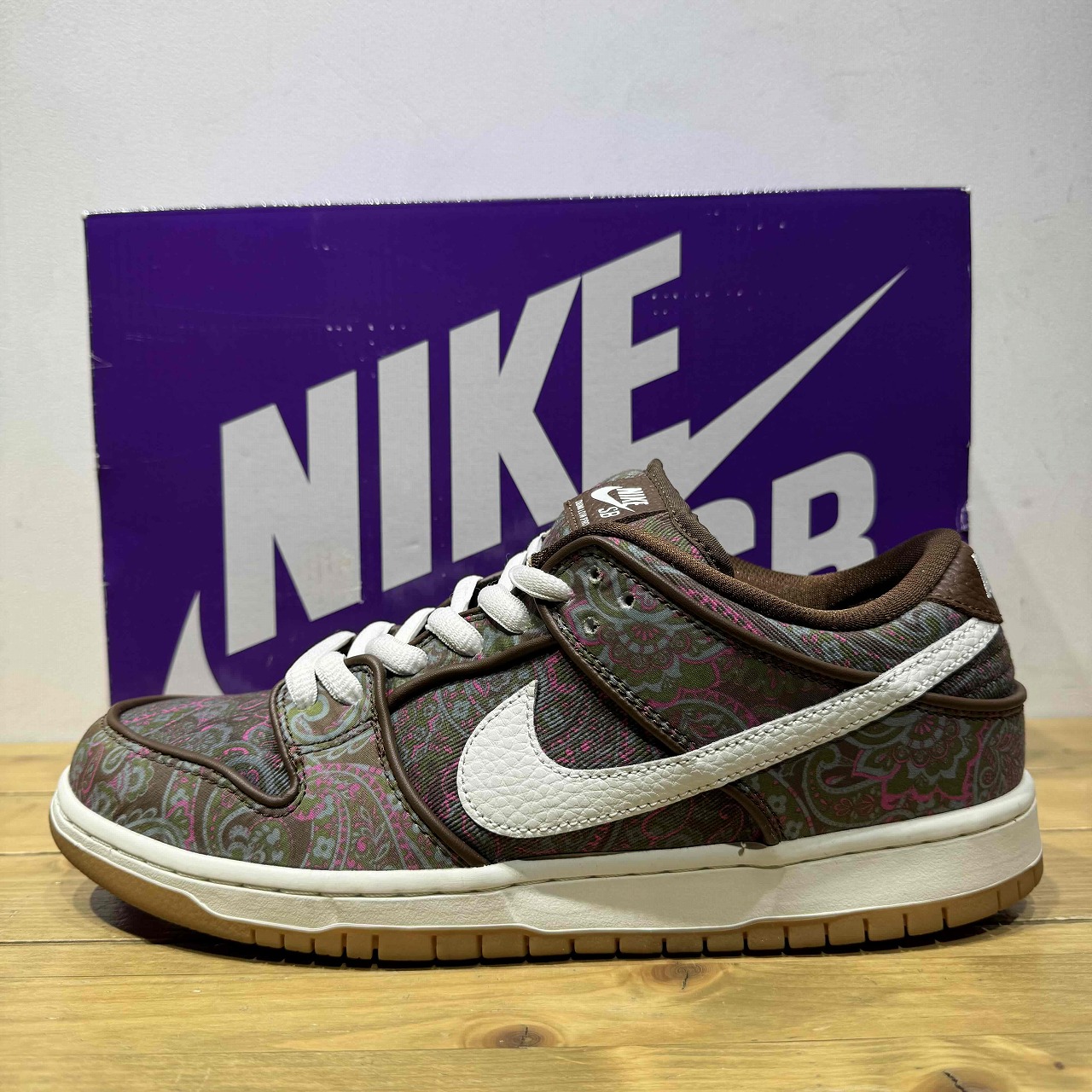 NIKE SB DUNK LOW PRO PRM BROWN PAISLEY 28.0cm DH7534-200 ナイキ エスビー ダンク ロー ブラウンペイズリー スニーカー 心斎橋店【中古】