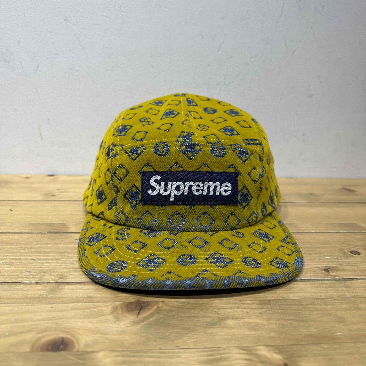 Supreme 24aw Flocked Denim Camp Cap \