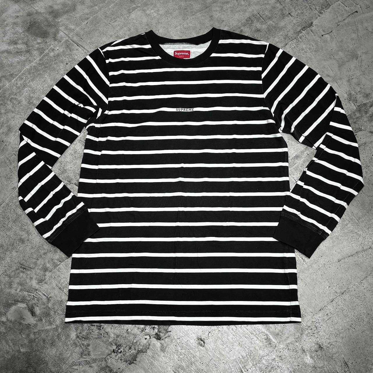 Supreme 16ss Printed Atripe L/S Top SIZE-M シュプリーム プリンテッド ストライプ 長袖Tシャツ ロンTEE 心斎橋店【中古】