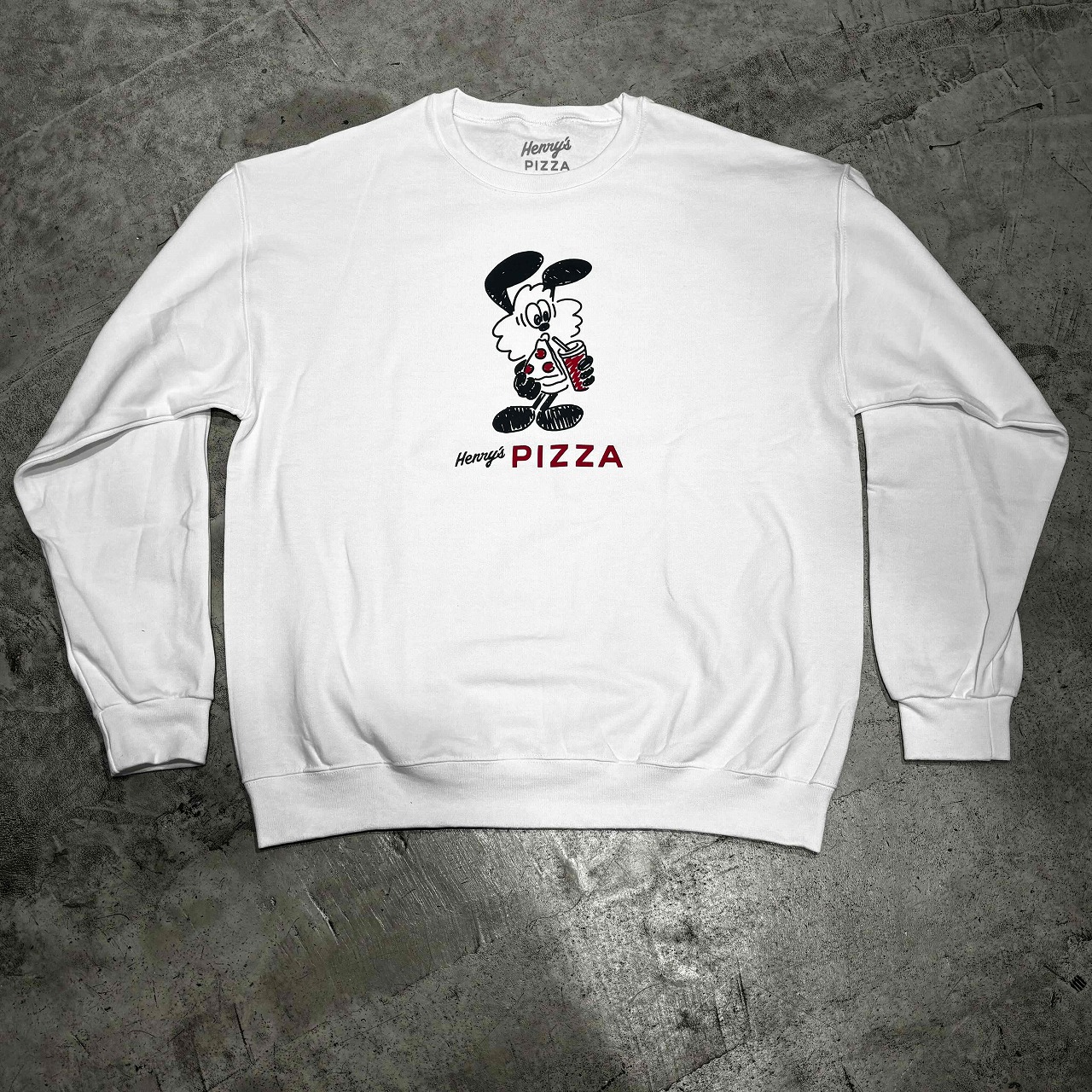 HENRY\u0027S PIZZA VICK CREWNECK SIZE-L VERDY ヘンリーズピザ ヴィッククルーネック 汗水 ヴェルディー 心斎橋店【中古】