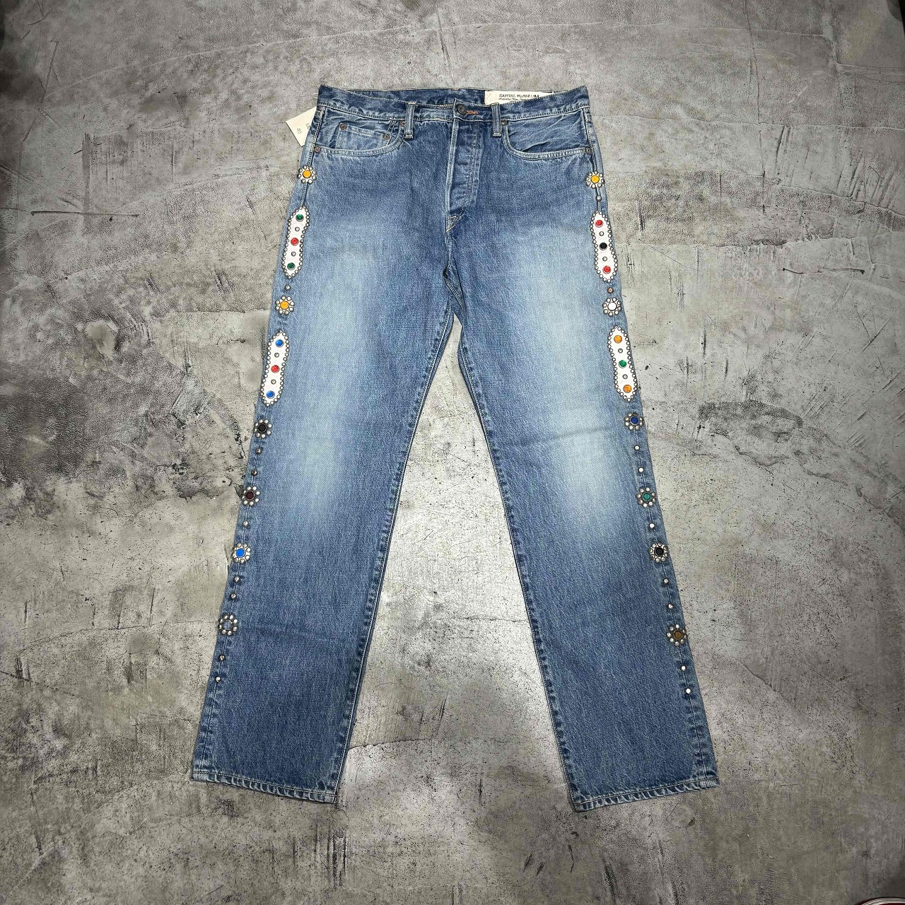 KAPITAL MONKEY CISCO STUDS 5 POCKET DENIM PANTS SIZE-34 K2104LP087 かしら文字 スタッズ ジーンズズボン下 心斎橋店【中古】