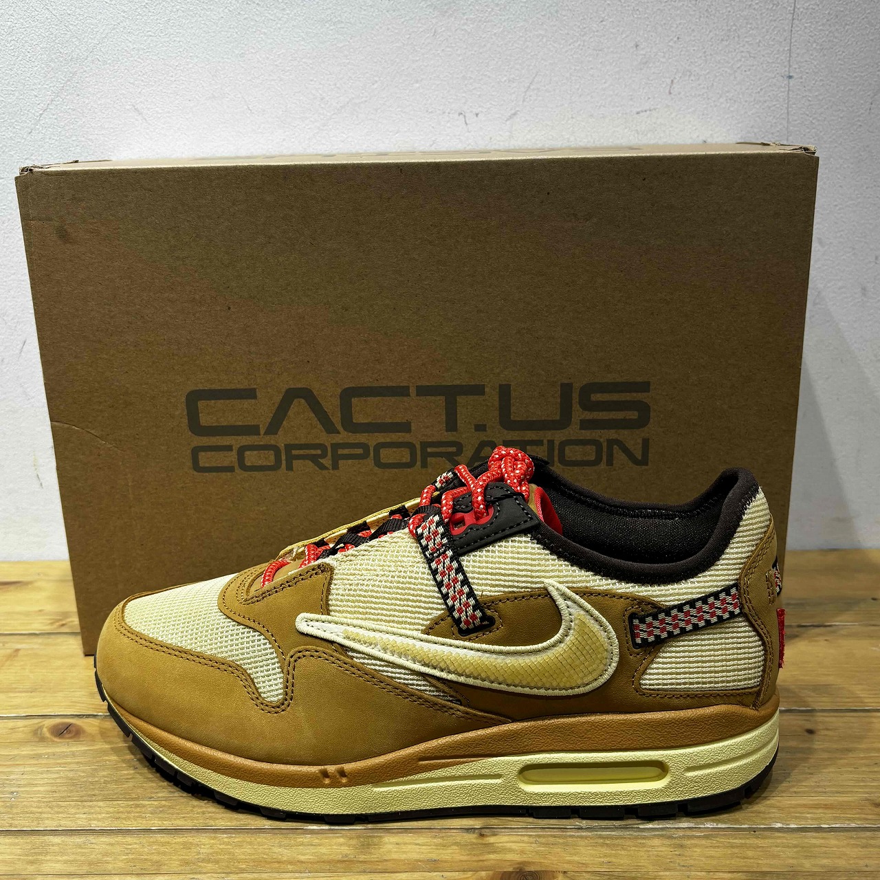 NIKE 22ss AIR MAX 1/CJ WHEAT 26.5珊 DO9392-701 Travis Scott ナイキ エアマックスワン ウィート トラヴィス・スコット 心斎橋店【中古】