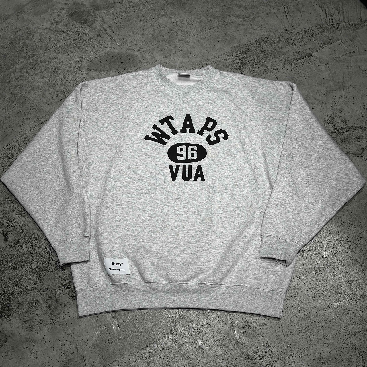 WTAPS 24aw x CHAMPION ACADEMY CREWNECK SIZE-L ダブルタップス はやりっ児 アカデミークルーネック 汗水 心斎橋店【中古】