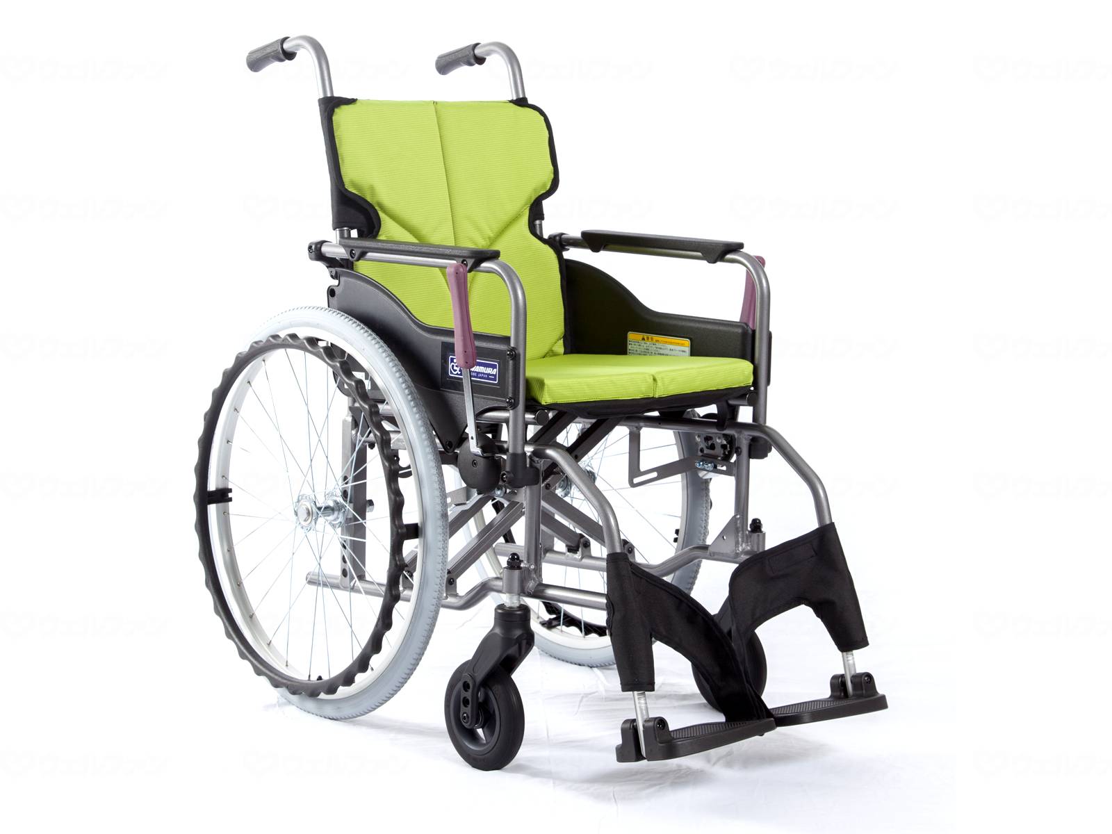 非課税商品 カワムラサイクル モダンA-style 背固定自走用 車椅子 車いす KMD-A22-40S-SH 超高床 / 座幅40cm No.85 若葉色 メーカー直送｜イイケア　介護と健康の通販専門店