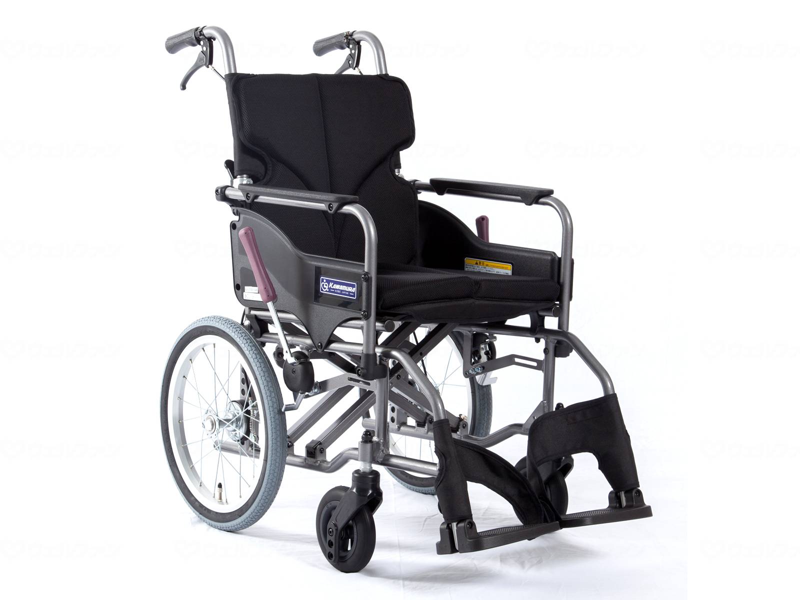 非課税商品 カワムラサイクル モダンA-style 背折れ介助用 車椅子 車いす KMD-A16-40-M 中床 / 座幅40cm No.68 黒メッシュ(ポリエステル) メーカー直送|イイケア 介護と健康の通販専門店