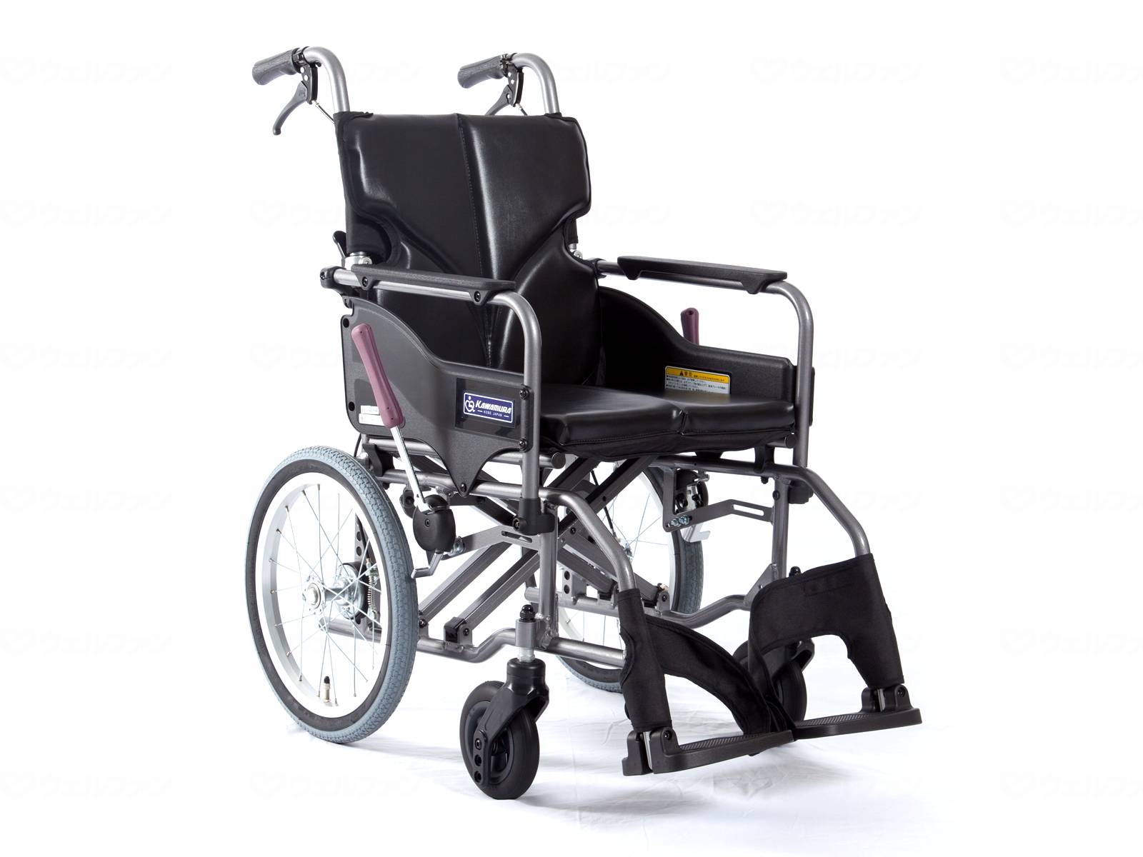 非課税商品 カワムラサイクル モダンA-style 背折れ介助用 車椅子 車いす KMD-A16-40-M 中床 / 座幅40cm No.88 エコブラック メーカー直送｜イイケア　介護と健康の通販専門店