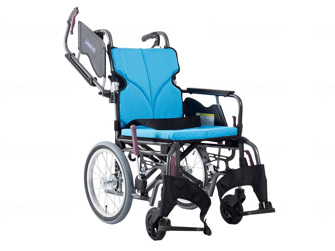 非課税商品 カワムラサイクル モダンB-style 介助用 車椅子 車いす KMD-B16-38-M 中床 / 座幅38cm No.83 ライトブルー メーカー直送|イイケア 介護と健康の通販専門店