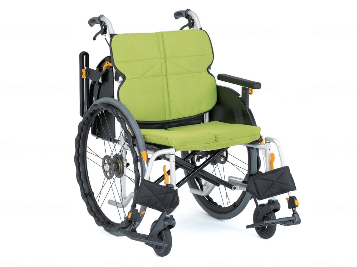 非課税商品 松永製作所 ネクストコア・ワイド 自走用車いす NEXT-52B HB / 座幅46cm ♯F-3ライトグリーン メーカー直送|イイケア 介護と健康の通販専門店