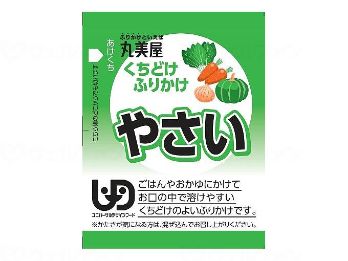 ケース販売　丸美屋フーズ　くちどけふりかけ　やさい / 2g&times;30包入｜イイケア　介護と健康の通販専門店