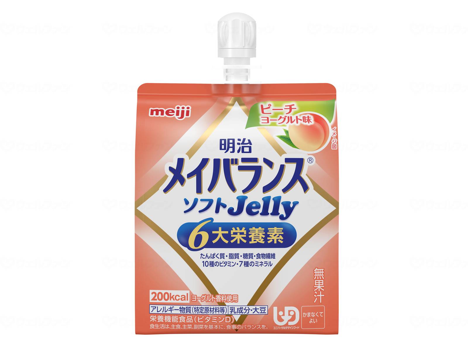 容れもの売りわたす 明治 メイバランスソフトJelly 桃発酵乳味 / 1671331 125mL ×36個