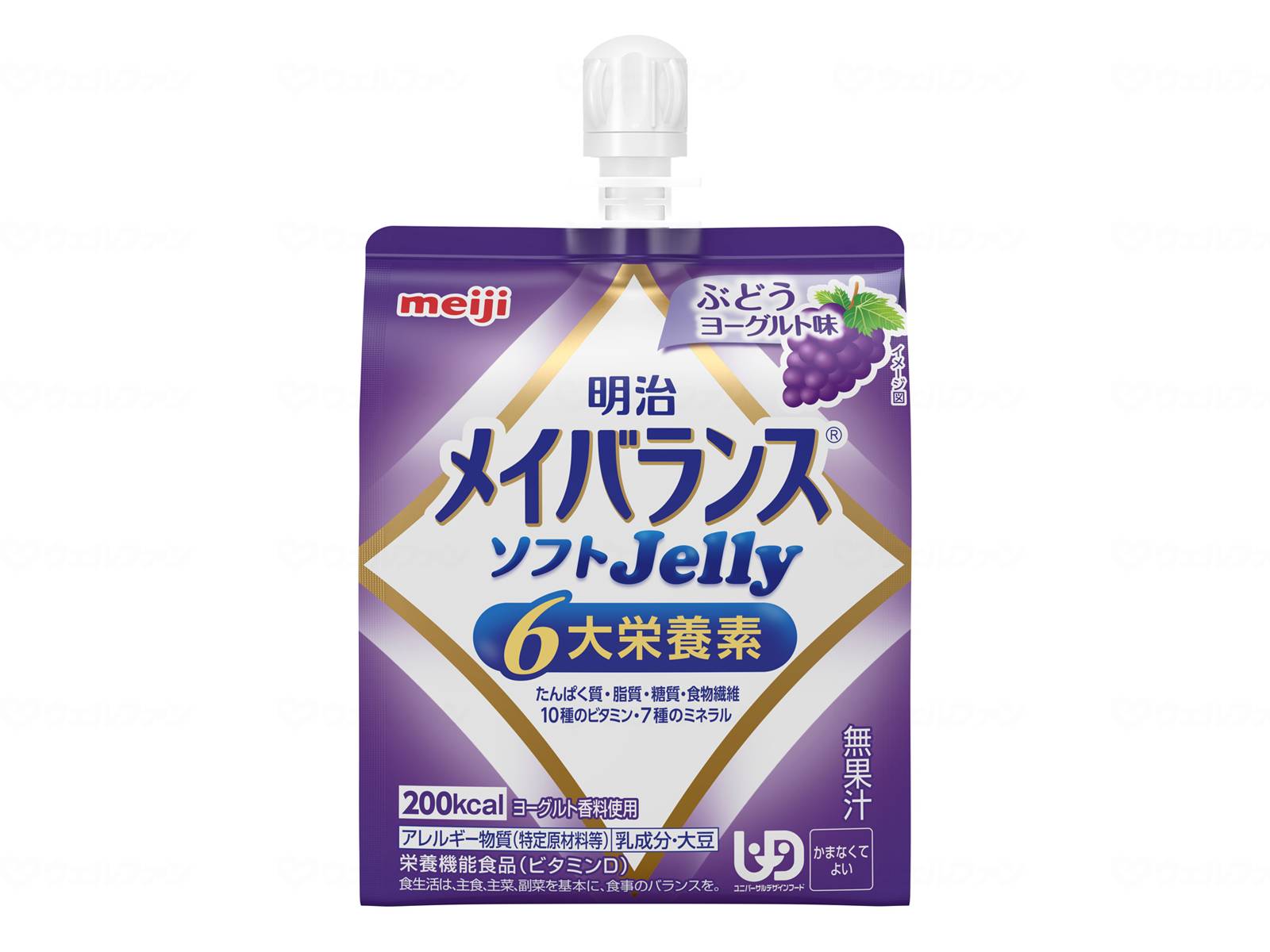 容れもの売りわたす 明治 メイバランスソフトJelly ぶどう発酵乳味 / 1671337 125mL ×36個