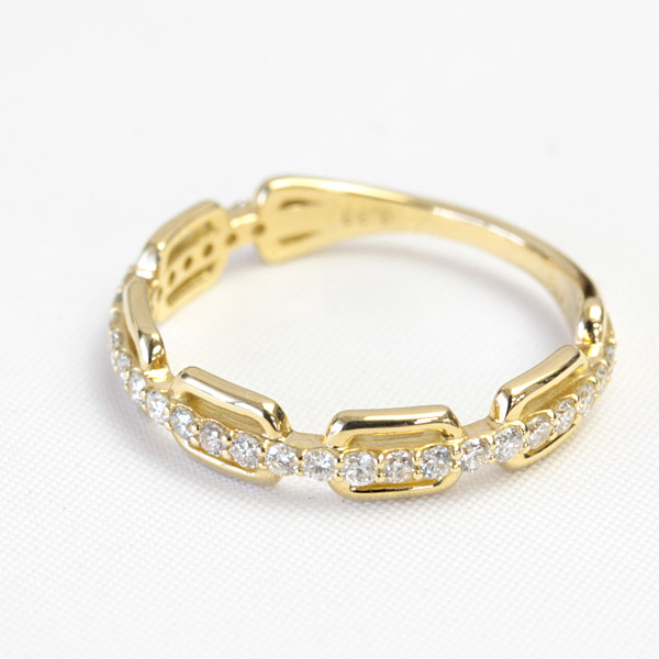 K18 ダイヤモンド リング ダイヤリング 指輪 トータル0.33ct 18金 リング ゴールド 【文字入れ不可】