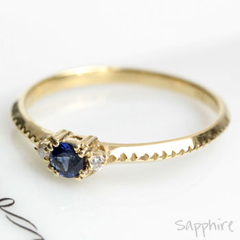 楽天市場】K18WG ブルーサファイア ダイヤモンド フラワー リング指輪