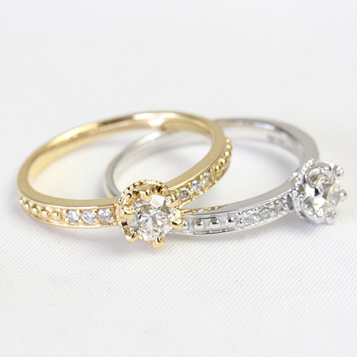 楽天市場】贅沢な輝き シャンパンブラウン ダイヤモンド リング 0.5ct