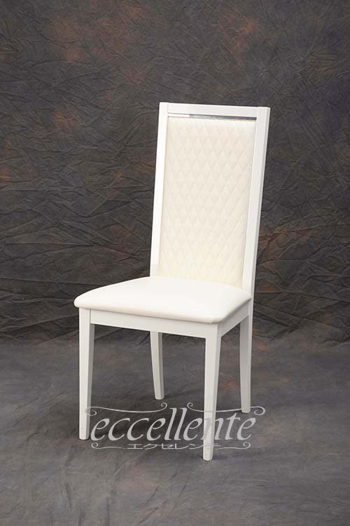イタリア製 ダイニングチェアー Roma White RO-SED01BI チェア イス 椅子 モダン スタイリッシュ おしゃれ イタリアン家具 ヨーロピアン家具 ヨーロッパ家具 輸入家具 38,610円