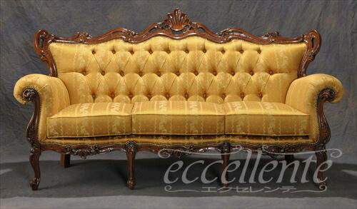 すずらん イタリア家具 ヨーロッパ家具 3Pソファのみ193cm Used すずらん イタリア家具 ヨーロッパ家具 3Pソファのみ193cm Used