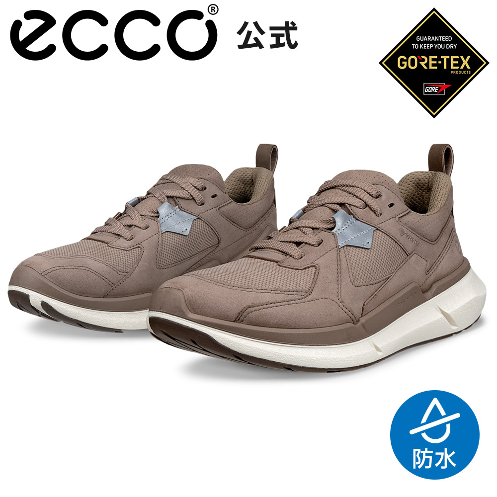 お買い物マラソン30%OFF[ECCO公式] BIOM 2.2 W GTX ウィメンズ GORE-TEX 防水 スニーカー TAUPE / TAUPE / DARK CLAY ブラウン 快適 軽量 歩きやすい 婦人靴 女性 レディース 本革 レースアップ 防水 雨の日 雨用 雨対応 ゴアテックス エコー