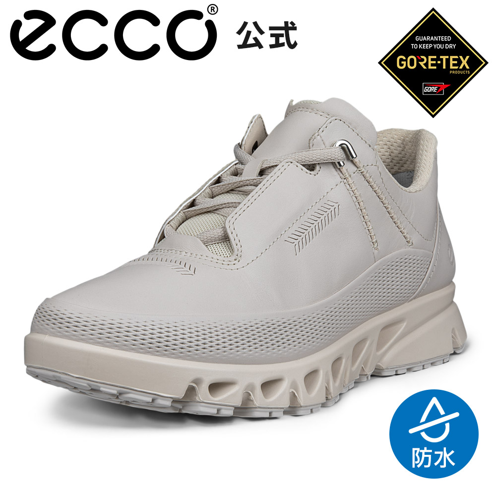 [ECCO公式] MULTI-VENT W LOW GTXS LEA ウィメンズ GORE-TEX 防水 スニーカー GRAVEL グレー 快適 軽量 歩きやすい 婦人靴 女性 レディース 本革 レースアップ 防水 雨の日 雨用 雨対応 ゴアテックス エコー