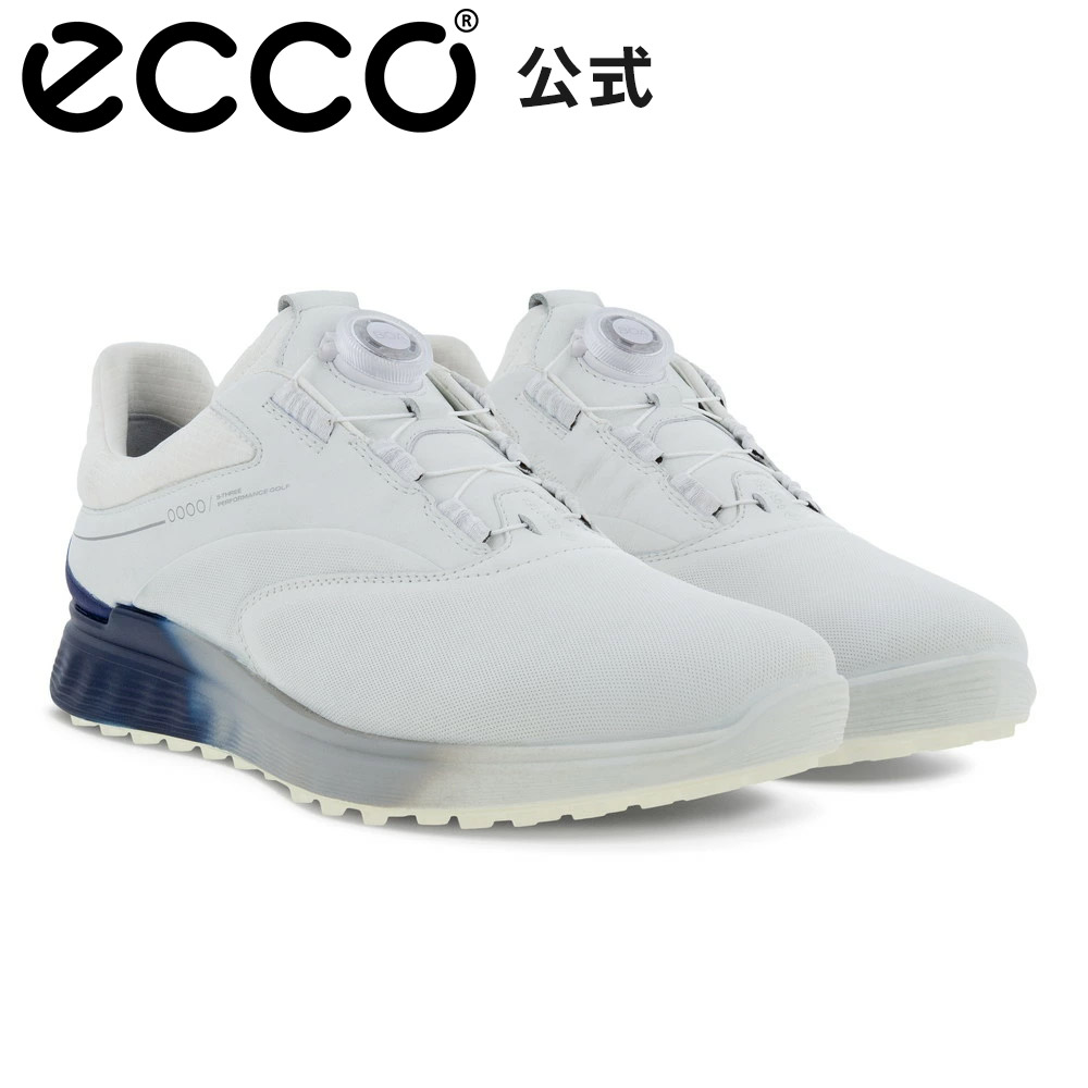 ecco エコー 102914 60061 S-THREE BOA スパイクレスゴルフシューズ  ホワイト系 EU39 [240101423286] ゴルフウェア メンズ ストスト エコー（ecco）（メンズ）スパイクレスゴルフシューズ S-THREE