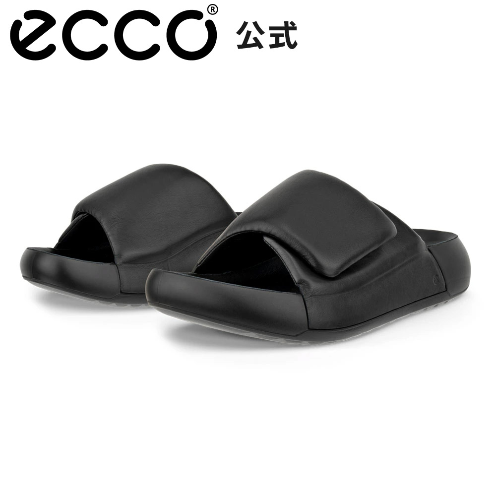お買い物マラソン13%OFF [ECCO公式] コズモ ピーエフ 本革 レディース ふかふか パフ サンダル BLACK 黒 ウィメンズ 履きやすい 靴 おしゃれ ECCO COZMO PF W エコー｜ECCO（エコー）公式 店