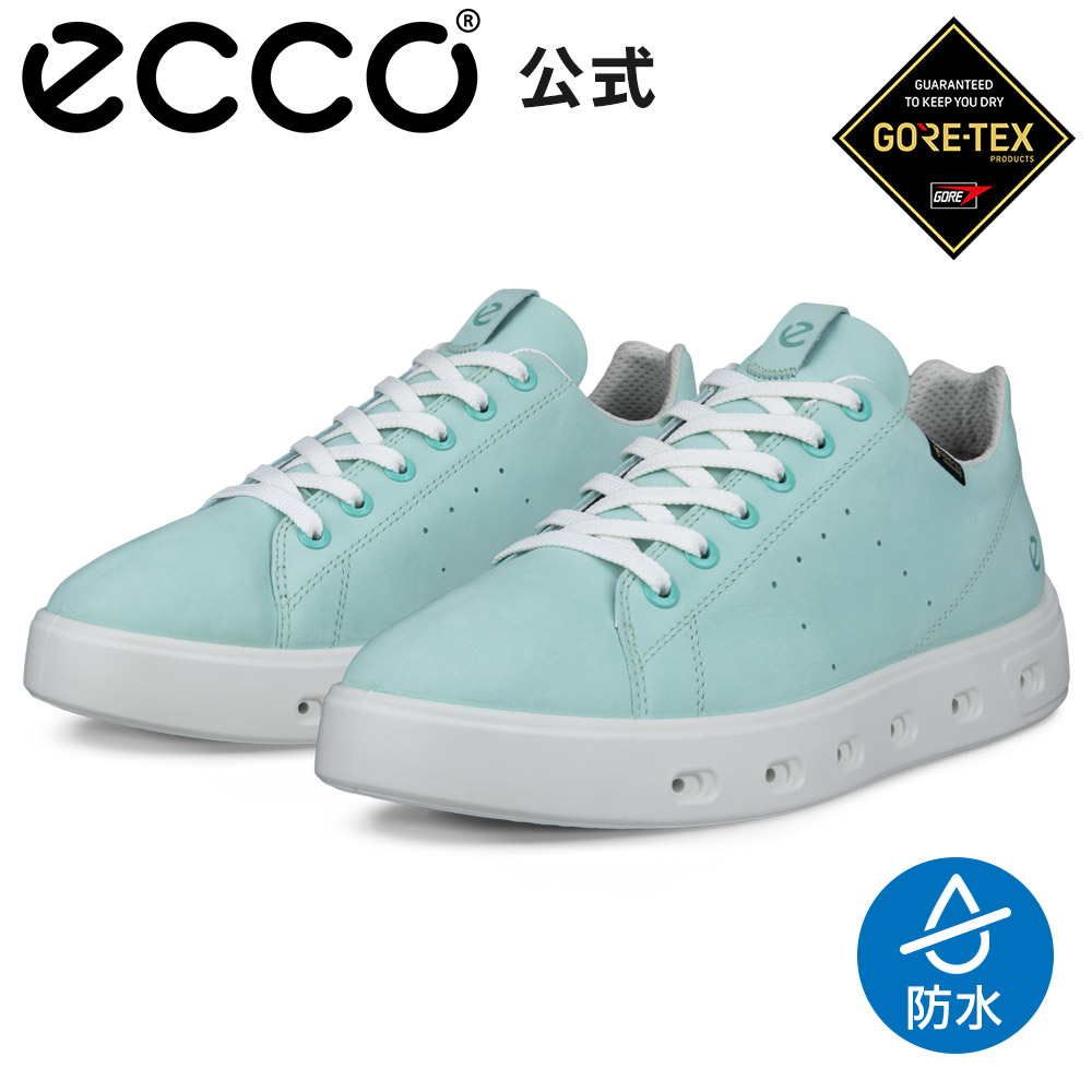 お買い物マラソンP10倍[ECCO公式] ストリート 720 本革 レディース GORETEX 防水 カジュアル スニーカー EMERALD グリーン ウィメンズ 雨の日 通勤 通学 ECCO STREET 720 W エコー