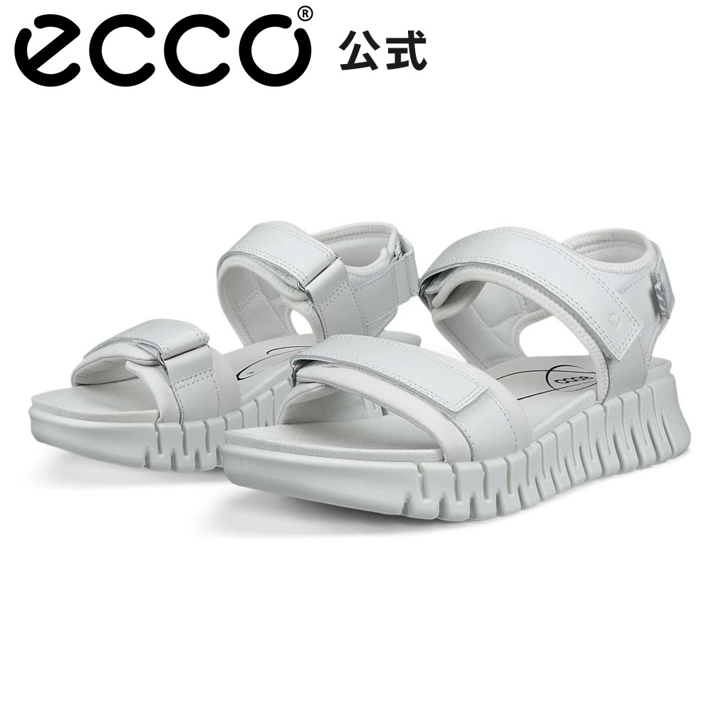 お買い物マラソンP10倍[ECCO公式] グルーブ ソル 本革 レディース サンダル WHITE 白 ウィメンズ カジュアル フレックス 履きやすい ECCO Gruuv Sol W エコー