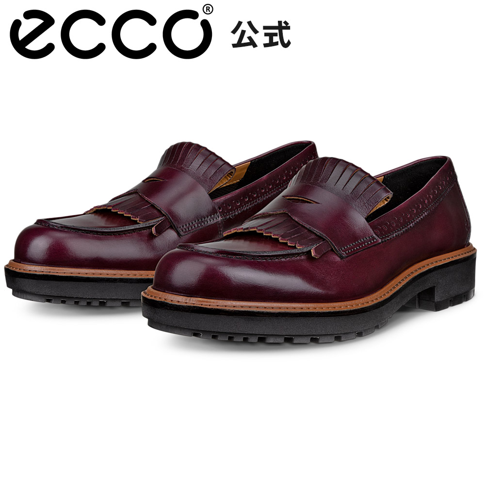 [ECCO公式] METROPOLE OSLO W LOAFER ウィメンズ タッセルローファー DARK RUBY レッド 快適 軽量 歩きやすい 女性 婦人靴 レディース 本革 トレンド エコー