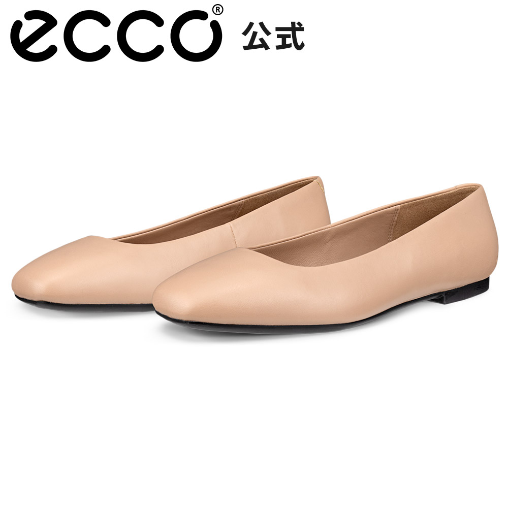 [ECCO公式] MARGOT W BALLERINA ウィメンズ バレリーナシューズ NUDE ベージュ 快適 軽量 歩きやすい 婦人靴 女性 レディース 本革 バレエシューズ リボン付き フラットシューズ トレンド エコー