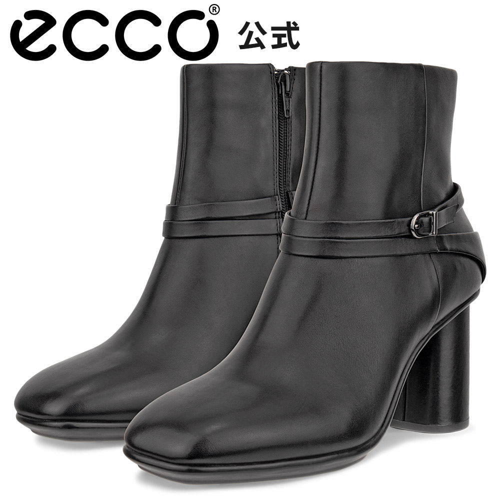 お買い物マラソンP10倍[ECCO公式] SCULPTED ALBA 65 W BOOT ウィメンズ ストラップ付きアンクルブーツ BLACK ブラック 快適 軽量 歩きやすい 女性 婦人靴 レディース 本革 トレンド エコー