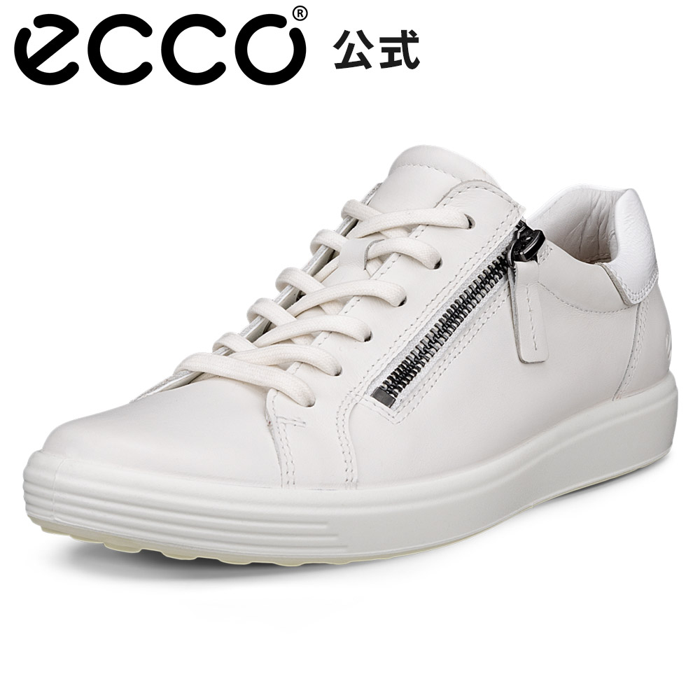 美品　ecco ピュアシルバー 本革　　定価¥37400 スニーカー 楽天市場】[ECCO公式] ソフト 7 本革 レディース カジュアル