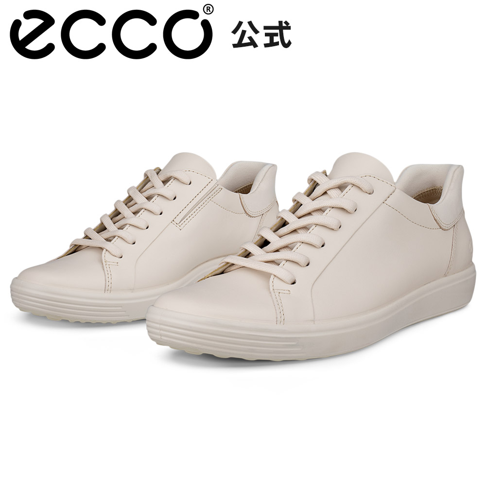 [ECCO公式] SOFT 7 W ウィメンズ レースアップ シューズ LIMESTONE/LIMESTONE エコー 靴 快適 履き心地いい 高品質 レザー 本革 婦人靴 レディース ウォーキング 疲れにくい 軽量 ベージュ 街履き おしゃれ ベージュ｜ECCO（エコー）公式 店
