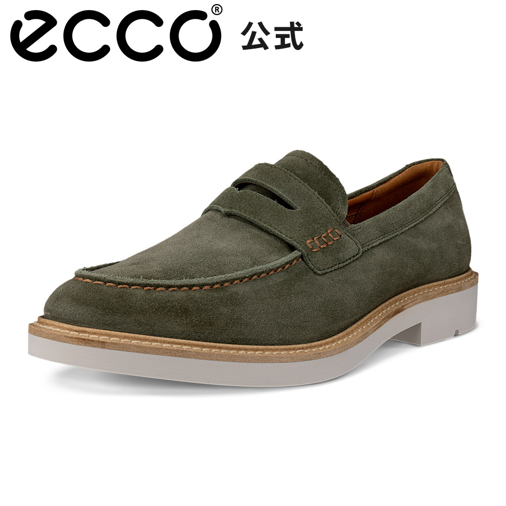 [ECCO公式] METROPOLE LONDON メンズ ビジネス ローファー TARMAC エコー 靴 快適 履き心地いい 高品質 レザー 本革 シューズ 紳士靴 ウォーキング 歩きやすい 疲れにくい 通勤 オフィス 街履き ダークグリーン