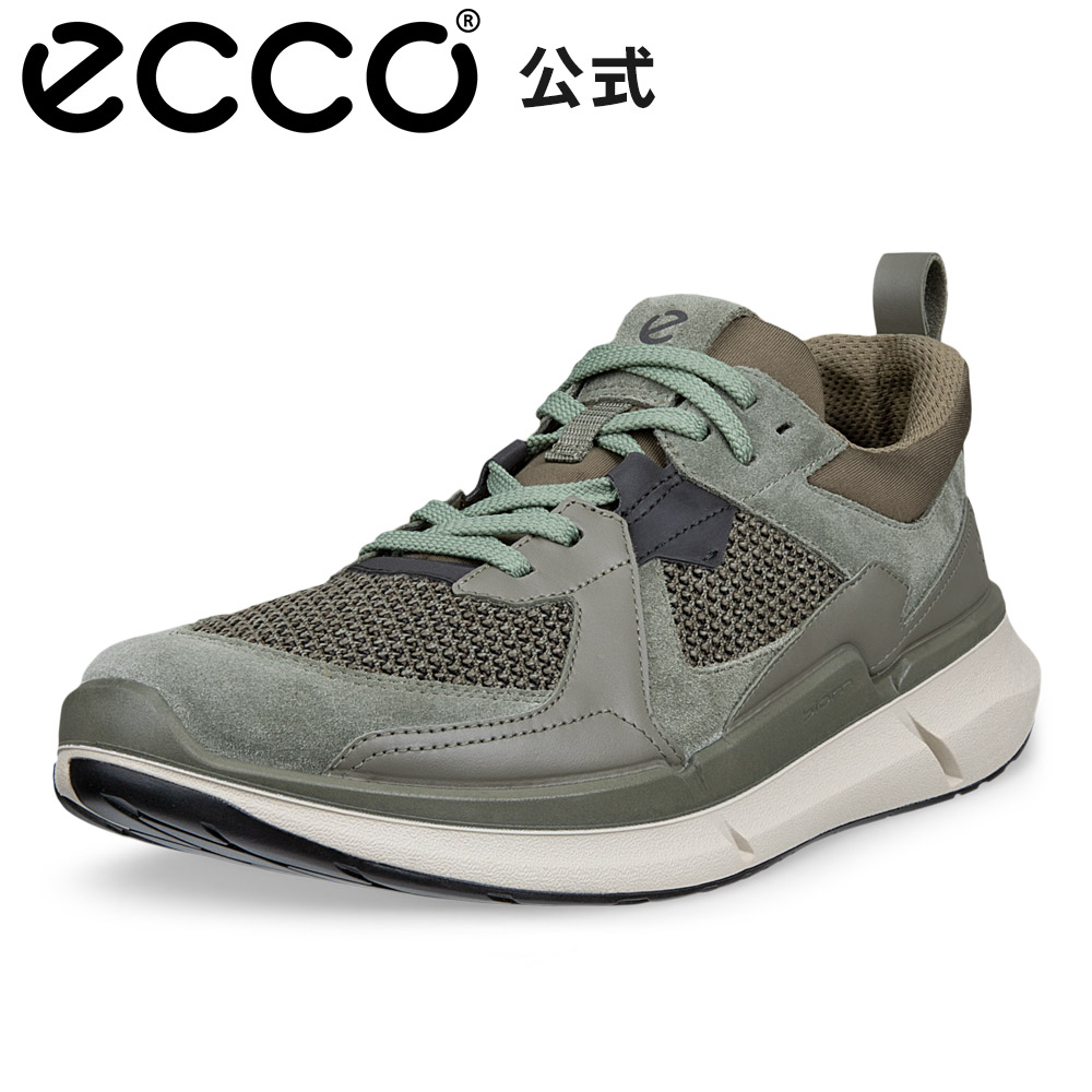 [ECCO公式] BIOM 2.2 M メンズ レースアップ スニーカー SMOKEY OLIVE/SMOKEY OLIVE/VETIVER エコー 定番 靴 快適 履き心地いい 高品質 本革 シューズ 紳士靴 ウォーキング 疲れにくい 旅行 街履き 通気性 カーキ｜ECCO（エコー）公式 店