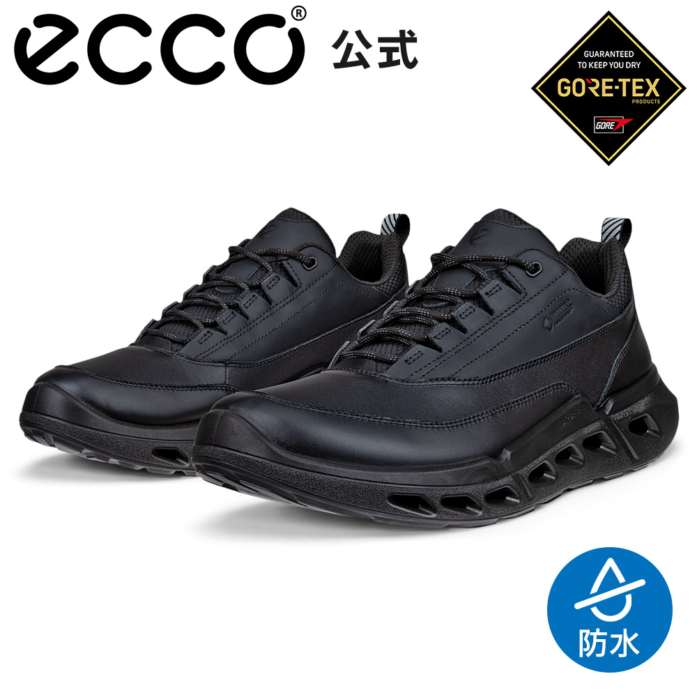 [ECCO公式] BIOM 720 M メンズ GORE-TEX 防水 スニーカー BLACK/BLACK/BLACK エコー 通気性 靴 快適 履き心地いい 高品質 本革 シューズ 紳士靴 雨の日 ウォーキング ゴアテックス アウトドア 街履き 旅行 黒