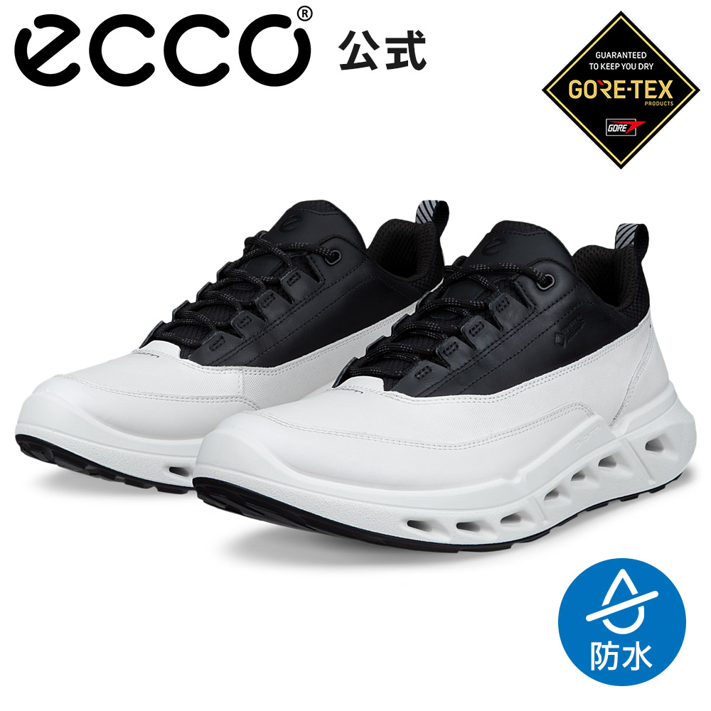 [ECCO公式] BIOM 720 M メンズ GORE-TEX 防水 スニーカー WHITE/BLACK/BLACK エコー 通気性 靴 快適 履き心地いい 高品質 本革 シューズ 紳士靴 雨の日 ウォーキング ゴアテックス アウトドア 街履き 旅行 白