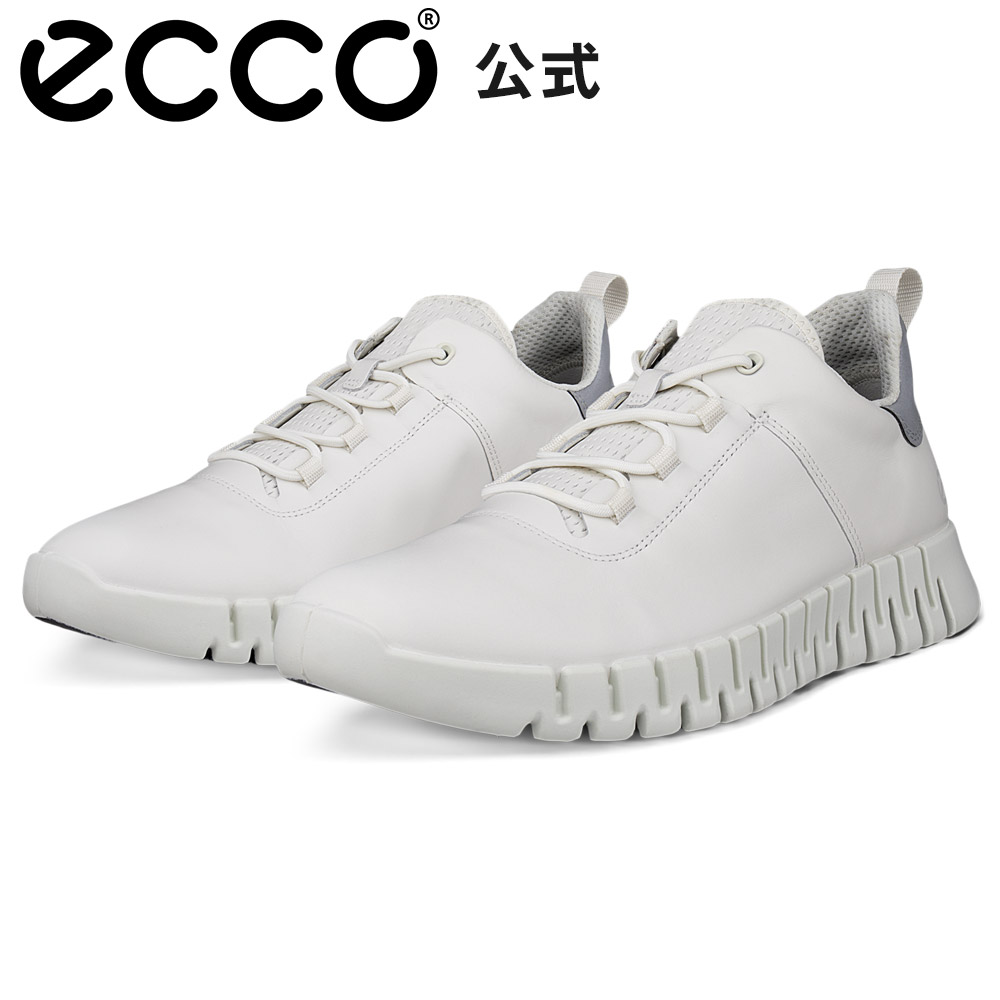 [ECCO公式] グルーブ 本革 メンズ カジュアルスニーカー WHITE / WHITE 白 通勤 履きやすい 快適性 ウォーキング ECCO GRUUV M エコー｜ECCO（エコー）公式 店