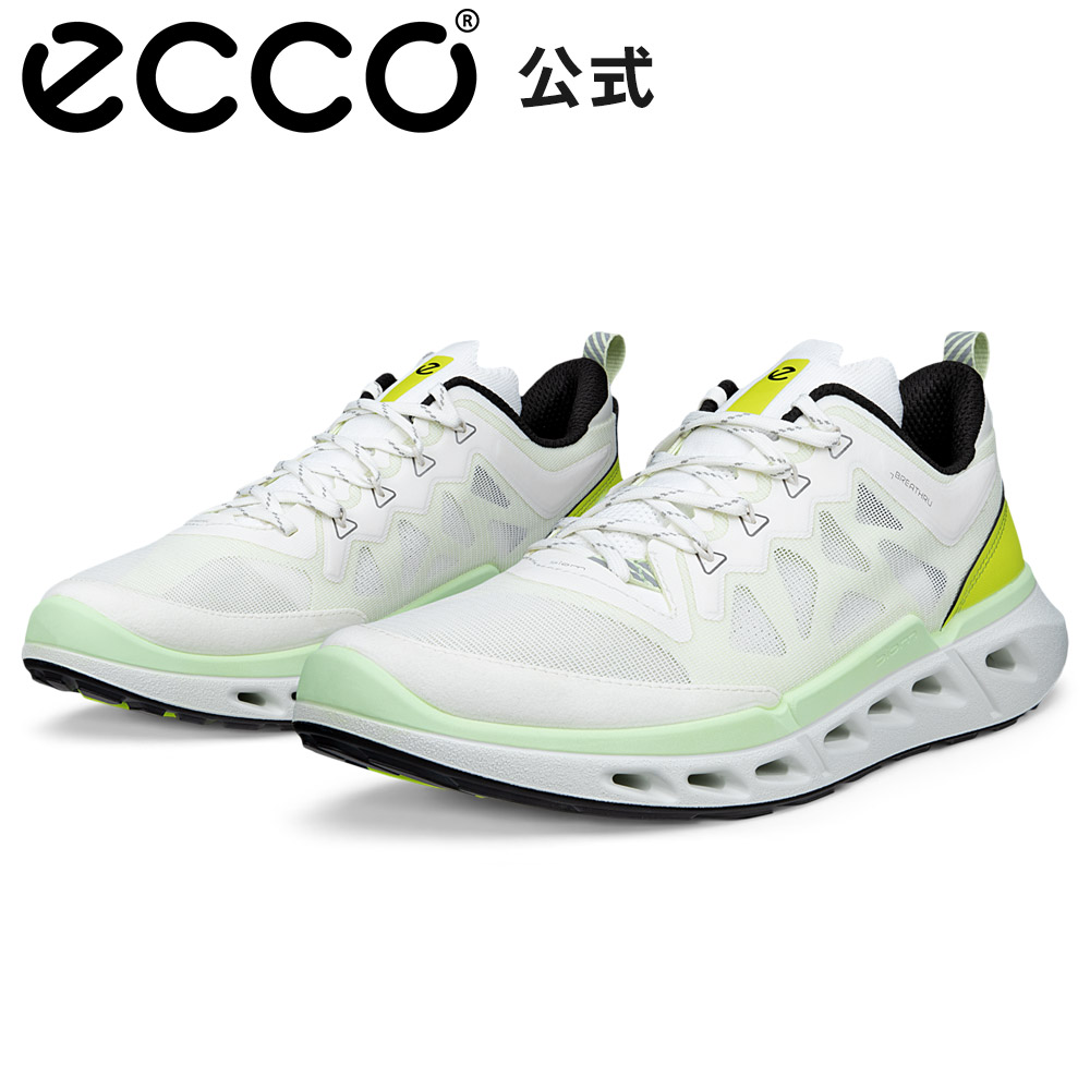 [ECCO公式] BIOM 720 M メンズ レースアップ スニーカー WHITE/WHITE/LIME CREAM/LIME PUNCH エコー 通気性 靴 快適 履き心地いい 高品質 軽量 シューズ 紳士靴 ウォーキング 通勤 通学 疲れにくい 旅行 街履き 白