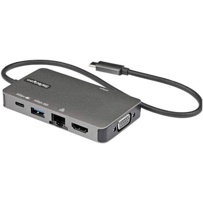 StarTech.com スターテックドットコム USB Type-Cマルチ変換アダプター/USB-C-4K30Hz HDMI または 1080p VGA/100W Power Delivery5Gbps USBポート x3/ギガビット有線LAN/USB-C マルチハブ DKT30CHVPD2 【NE直】｜ECクルー店