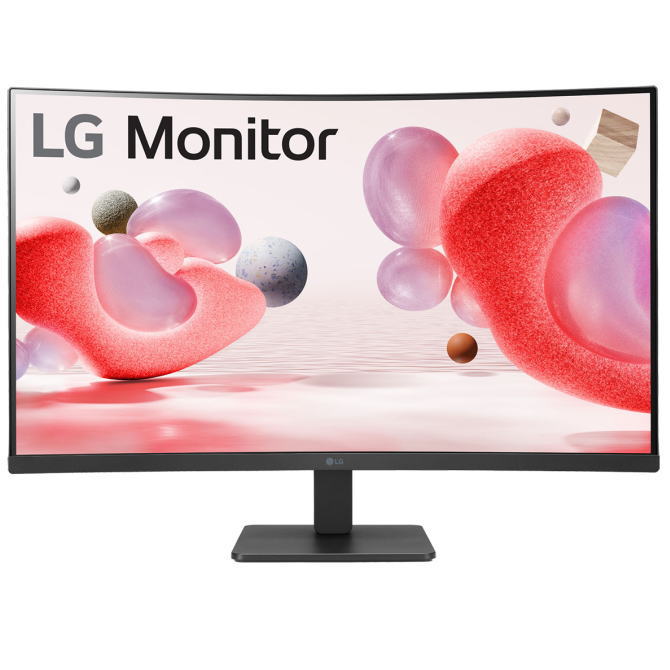 LG電子工学 31.5型 FHD(1920×1080) VA 100サイクル相応う 曲面型 見せびらかす 32MR50C-B 32MR50CB   【NE直】