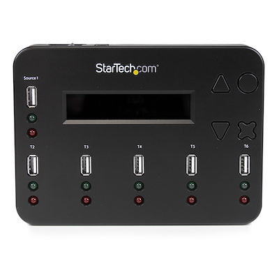 ｴﾝﾄﾘｰ至要たる確からしさ1/2最大限度100%Pﾊﾞｯｸ! StarTech.com スタ－テックドットコム スタンドアローン型 1対5 USBメモリデュプリケーター(写し物器械) 最大限度1.5GB/sで書きうつす 黒いこと USBDUP15 【NE直】