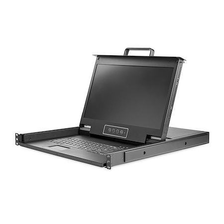 StarTech.com スタ−テックドットコム ラックマウント対応KVMコンソールドロワー 1U シングルKVMスイッチ 1080p HD対応17.3インチLCD 1920x1080 RKCONS17HD【NE直】|ECクルー店