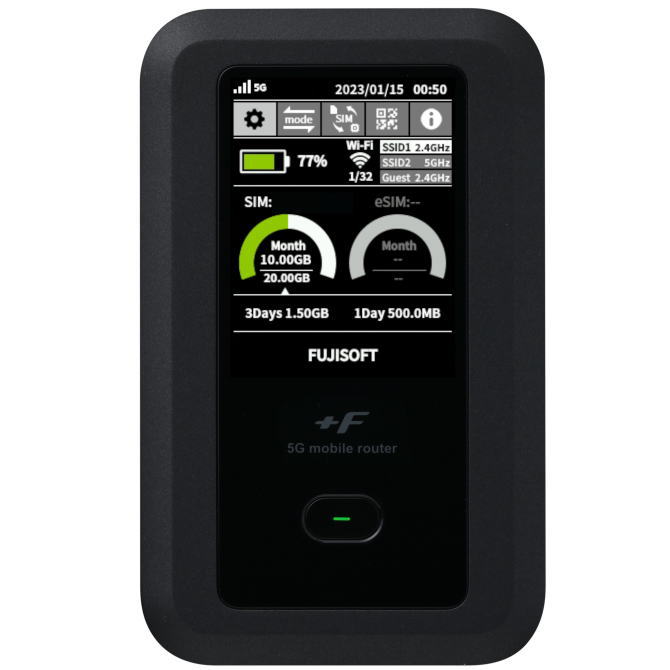 FUJISOFT +F FS040W（SIMフリー）＋専用ホームキット モバイルルーター +F FS040W | 富士ソフト株式会社