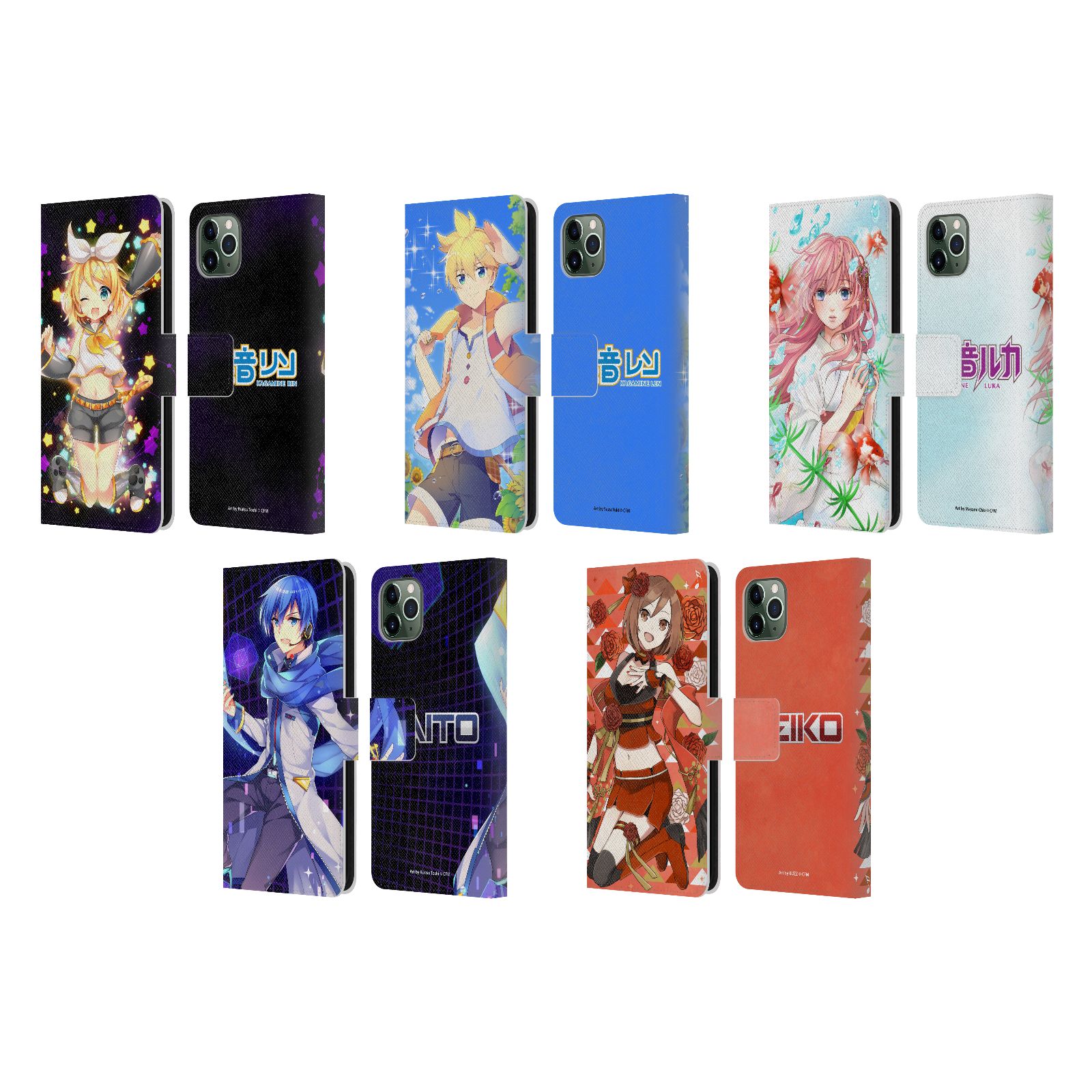 楽天市場】公式ライセンス Hatsune Miku キャラクター レザー手帳型