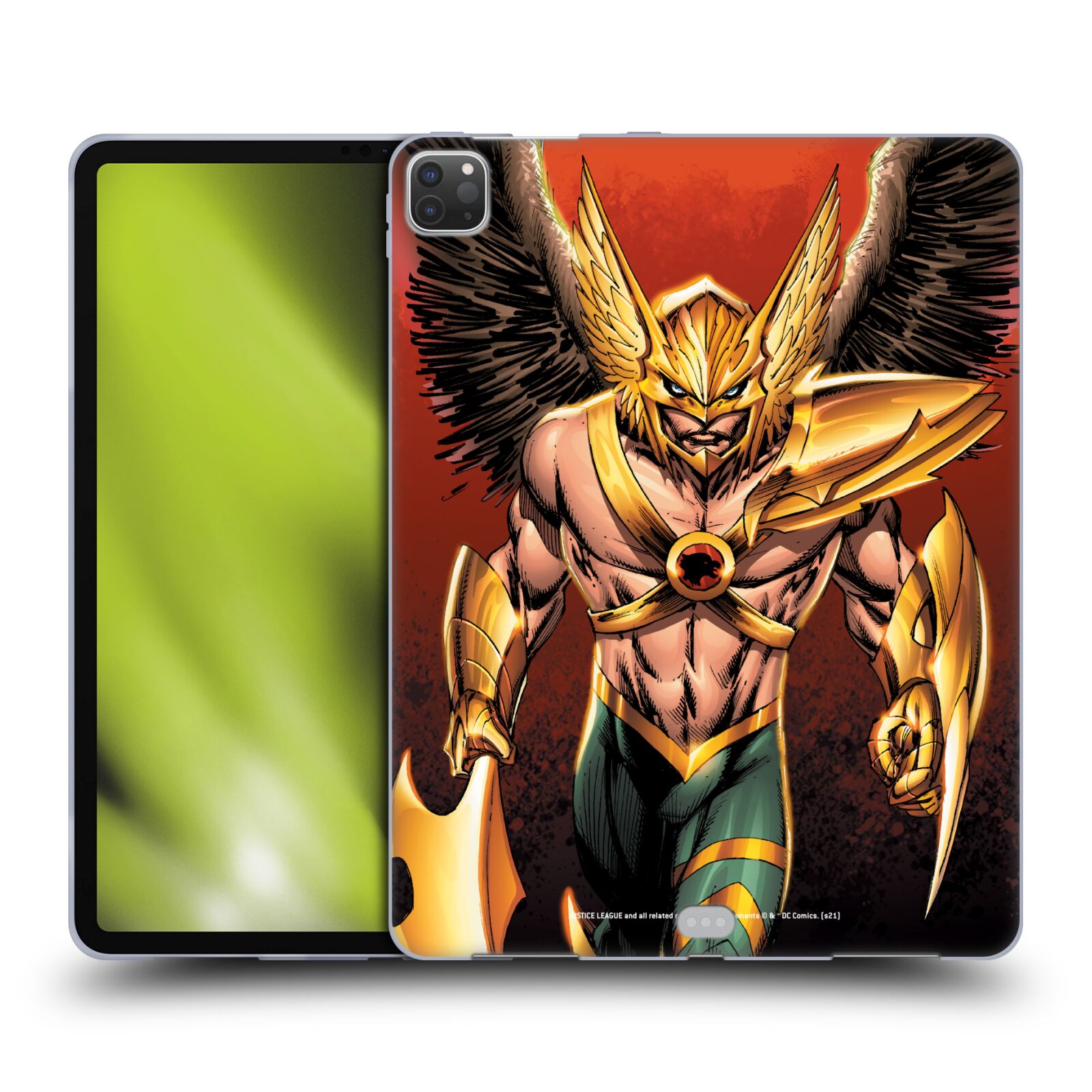 オフィシャル Justice League Dc Comics ホークマン コミックアート ソフトジェルケース Apple Samsung Kindle Salon Raquet De