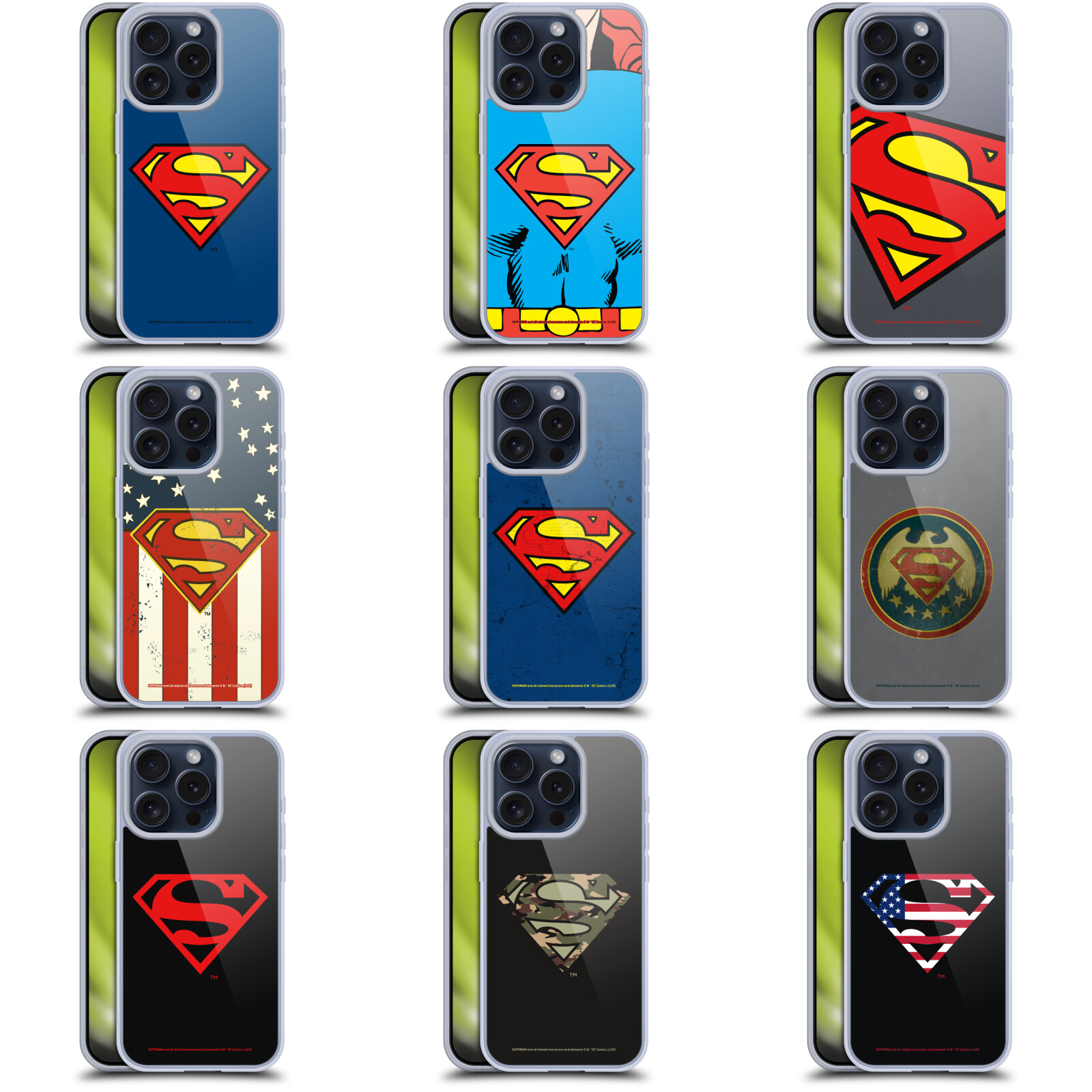 公式ライセンス Superman DC Comics ロゴ ソフトジェルケース Apple iPhone 電話 DCコミックス スーパーマン スーパーヒーロー スーパーガール アメコミ スマホケース 全機種対応 グッズ Qi充電画像
