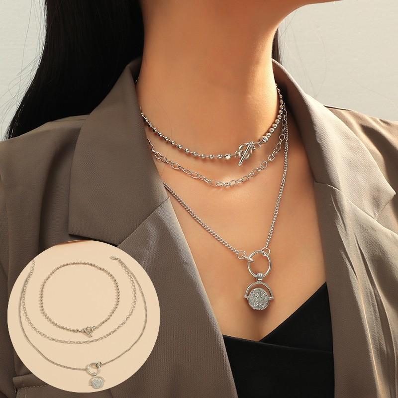 おつとめ品-2　レイヤード・ネックレス/2点セット おつとめ品-2 レイヤード・ネックレス/2点セット - ネックレス