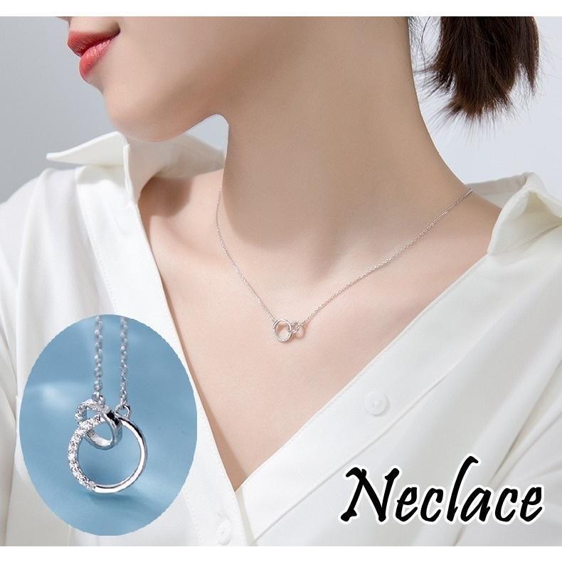 063Nw【高品質✨】ネックレス　サークル　ぷっくり　シンプル　お洒落　シルバー 063Nw【高品質✨】ネックレス サークル ぷっくり シンプル