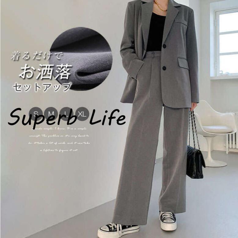 楽天市場】セットアップ パンツスーツ レディース パンツドレス